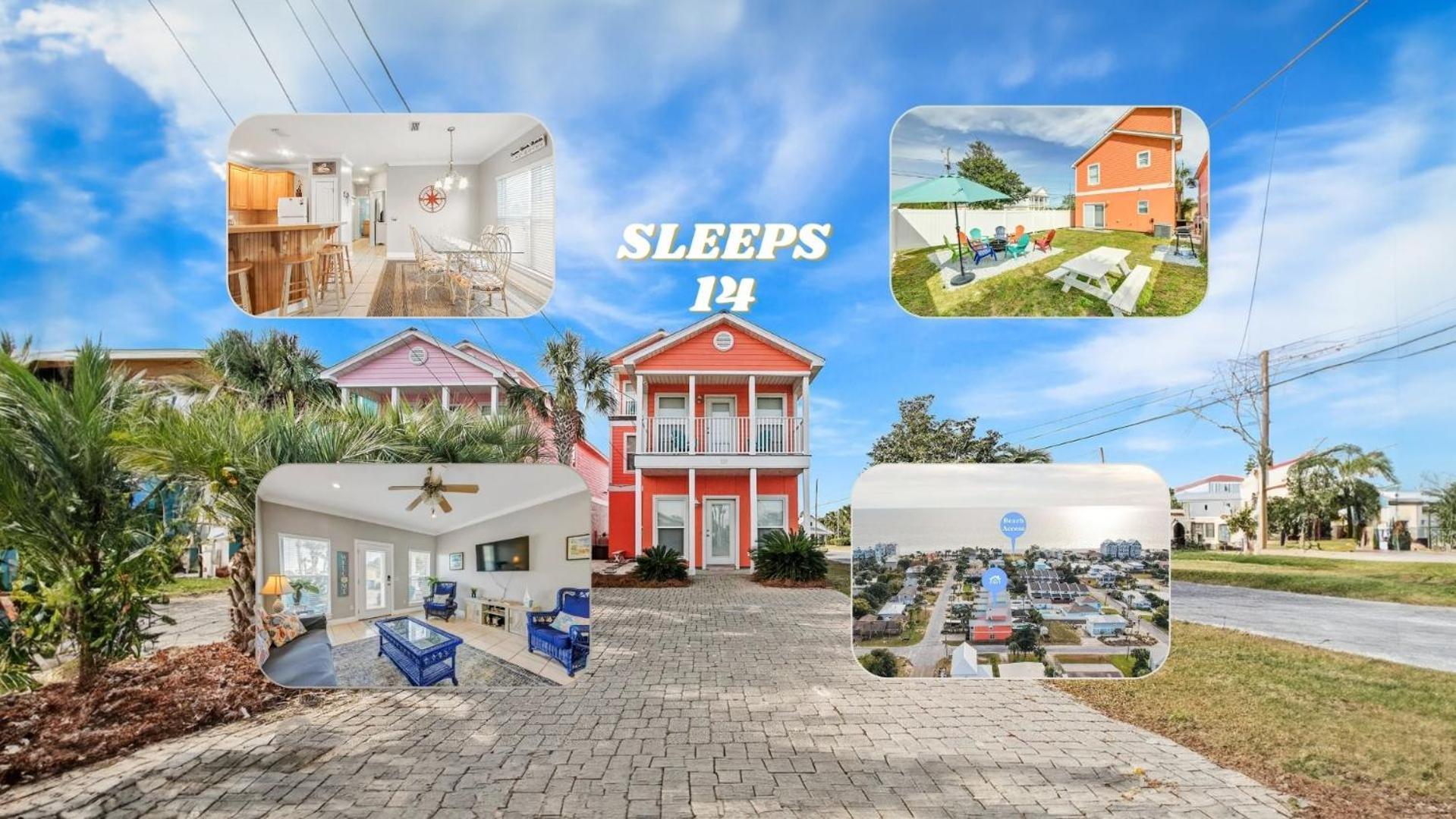 Panama Paradise Beach House/3 Min Beach Walk Panama City Beach Esterno foto